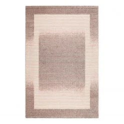 Wecon Home Kurzflorteppich Velvet Flow - Kunstfaser - Beige / Rosa - 160 x 225 cm