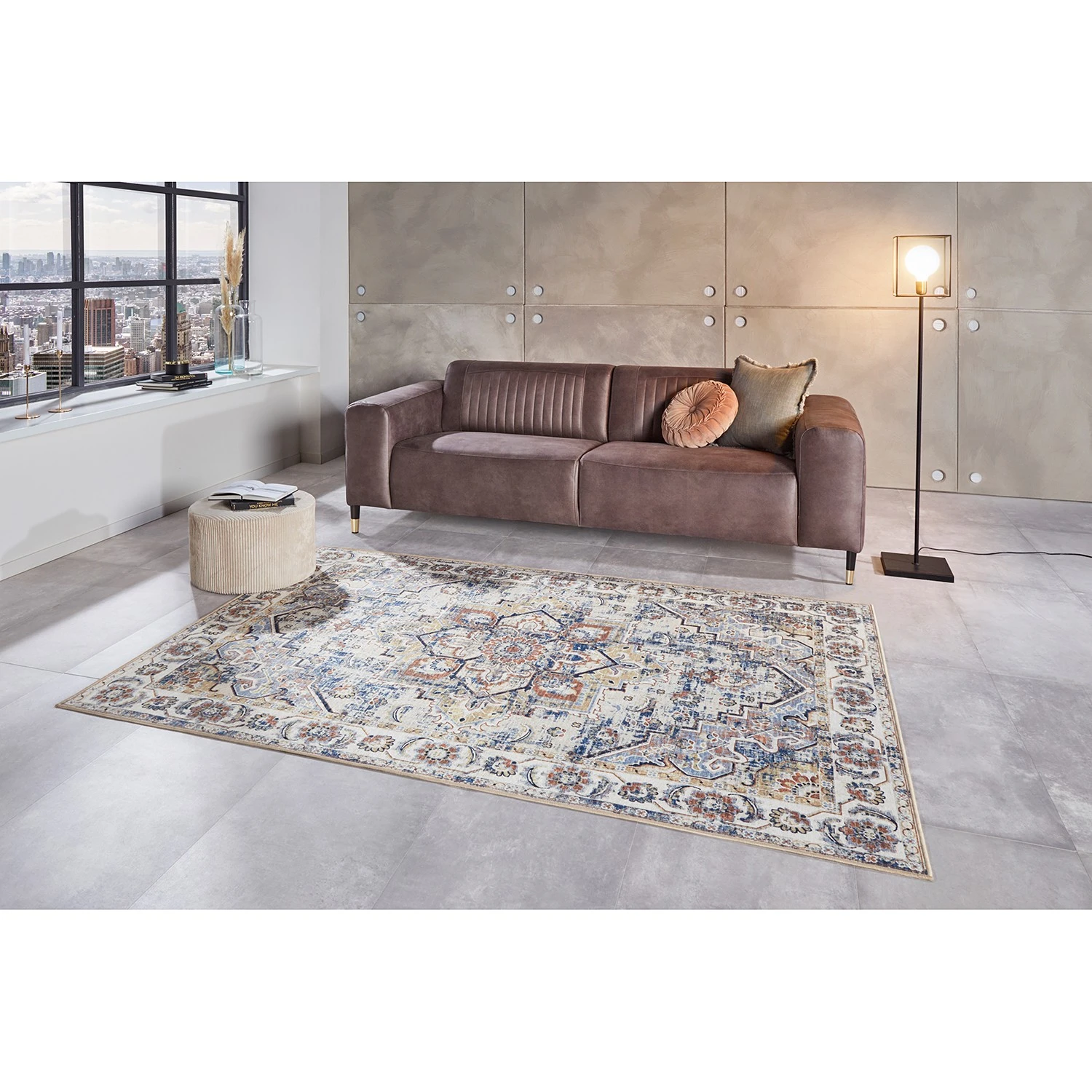 Top Square Kurzflorteppich Seclin - Polyester - 80 x 150 cm 2 Top Square Kurzflorteppich Seclin - Polyester - 80 x 150 cm – Bild 2