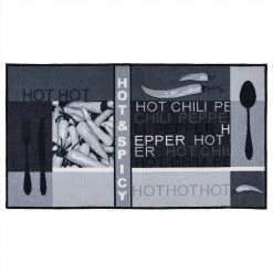 Andiamo Küchenläufer Hot Pepper - Kunststoff - Grau - 67 x 200 cm