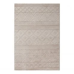 Sehrazat Kurzflorteppich Luxury 6100 - Polyester - Hellbeige - 160 x 230 cm