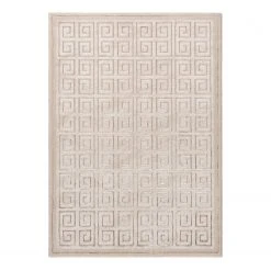 Sehrazat Kurzflorteppich Lara 703 - Polyester - Beige - 80 x 150 cm