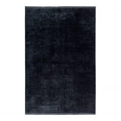 Schöner Wohnen Kollektion Teppich Velvet III - Mischgewebe - Dunkelgrau - 140 x 200 cm