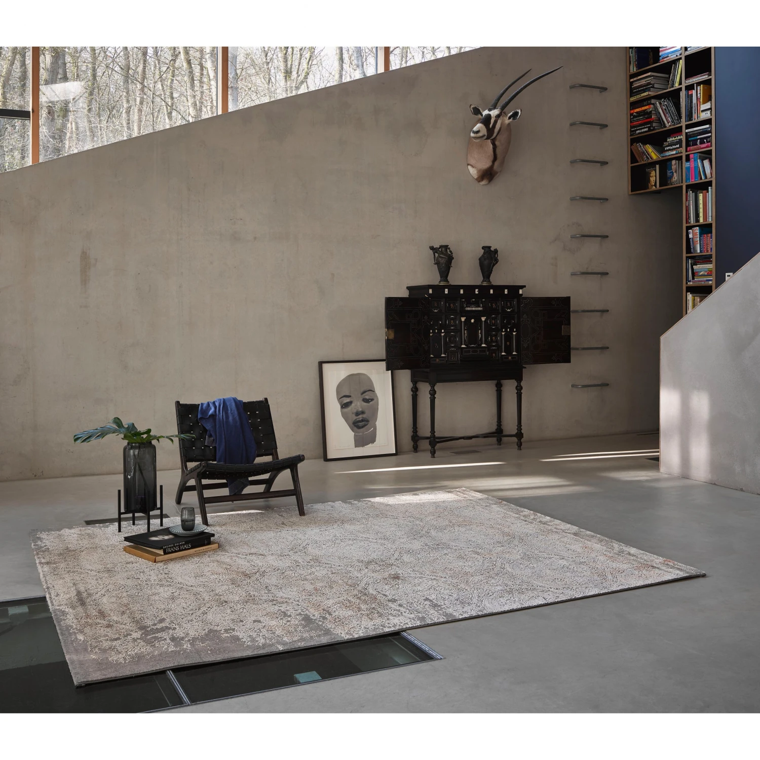 Wecon Home Kurzflorteppich Baroque Vintage II - Kunstfaser - Silber - 133 x 200 cm 3 Wecon Home Kurzflorteppich Baroque Vintage II - Kunstfaser - Silber - 133 x 200 cm – Bild 3