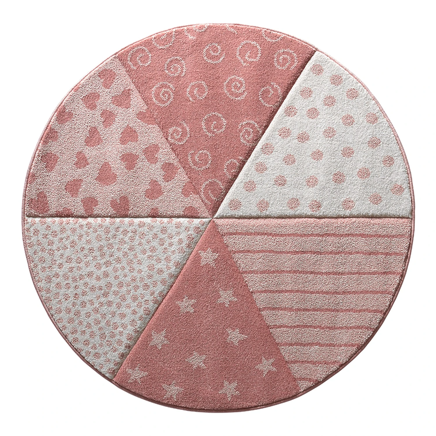 Sigikid Kinderteppich Round Canon - Kunstfaser - Rosa 1 Sigikid Kinderteppich Round Canon - Kunstfaser - Rosa