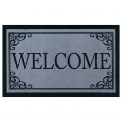 Top Square Fußmatte Welcome II - Polyamid - Graublau