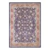 ELLE DECORATION Teppich Keshan Maschad - Webstoff - Marineblau - 80 x 150 cm
