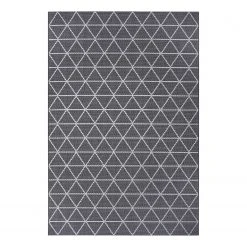 Top Square Teppich Audrieu II - Polypropylen - Silber / Grau - 80 x 150 cm