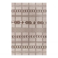 Top Square Teppich Irvillac I - Polypropylen - Hellbraun - 80 x 150 cm