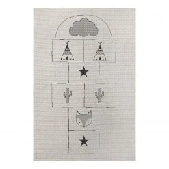 Top Square Kinderteppich Boulin - Polypropylen - Creme - 120 x 170 cm