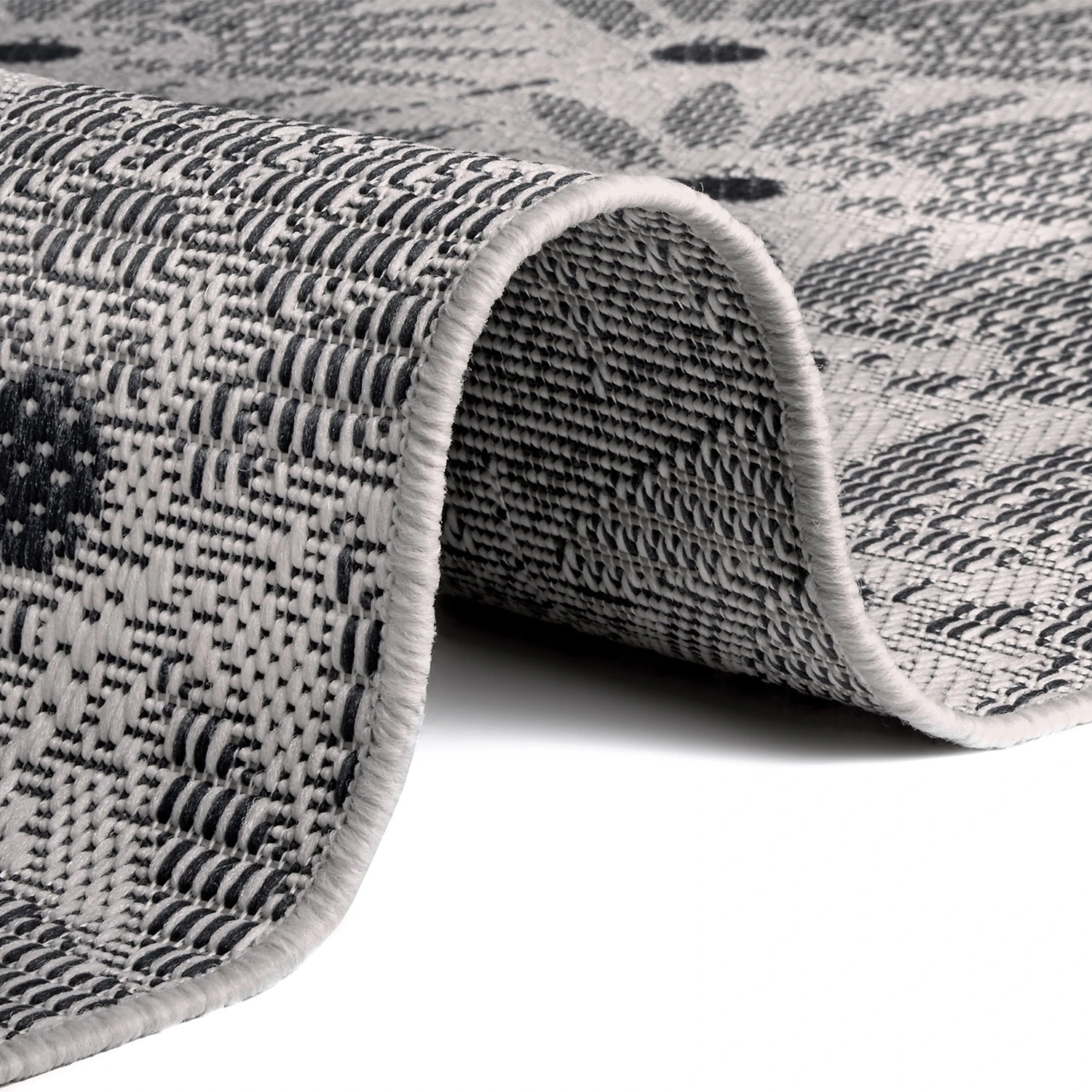 Top Square Teppich Gizeux - Polypropylen - Schwarz - 80 x 150 cm 4 Top Square Teppich Gizeux - Polypropylen - Schwarz - 80 x 150 cm – Bild 4