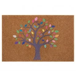 Top Square Fußmatte Blyes II - Polyethylen - Braun / Mehrfarbig