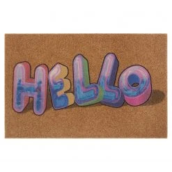 Teppiche populaire boutique 18 Top Square Fußmatte Belley - Polyethylen - Braun / Mehrfarbig