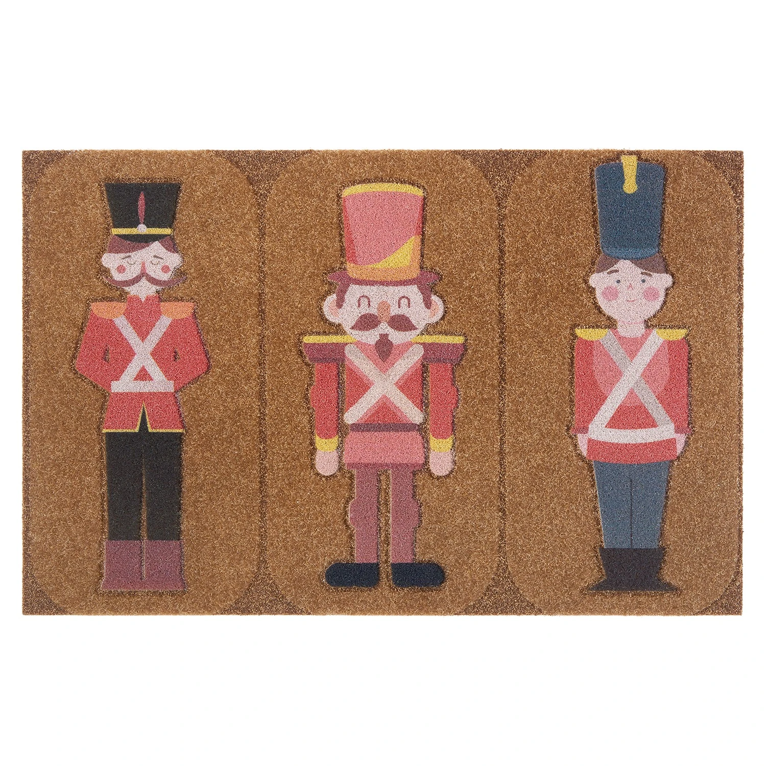 Top Square Fußmatte Berville - Polyethylen - Braun / Rot 1 Top Square Fußmatte Berville - Polyethylen - Braun / Rot