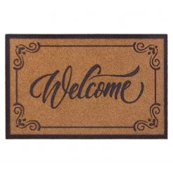 Top Square Fußmatte Beuvry - Polyethylen - Braun / Grau