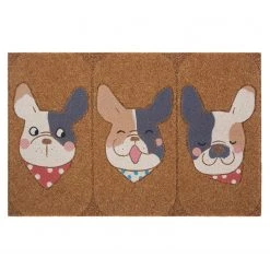 Top Square Fußmatte Doussay - Polyethylen - Braun / Creme