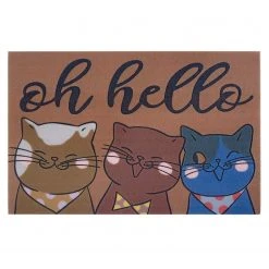 Top Square Fußmatte Golbey - Polyethylen - Braun / Mehrfarbig