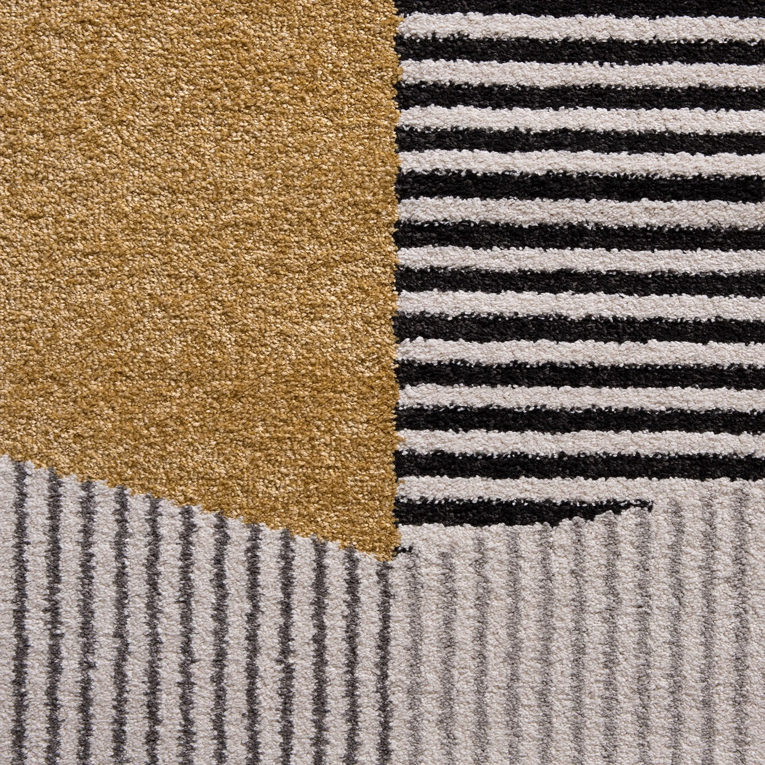 Top Square Kurzflorteppich Salzgitter - Kunstfaser - Grau / Gelb - 140 x 200 cm 3 Top Square Kurzflorteppich Salzgitter - Kunstfaser - Grau / Gelb - 140 x 200 cm – Bild 3