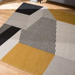 Top Square Kurzflorteppich Salzgitter - Kunstfaser - Grau / Gelb - 140 x 200 cm 10 Top Square Kurzflorteppich Salzgitter - Kunstfaser - Grau / Gelb - 140 x 200 cm -Teppiche populaire boutique 1000248847 210305 17484400005 DETAILS P000000001000248847