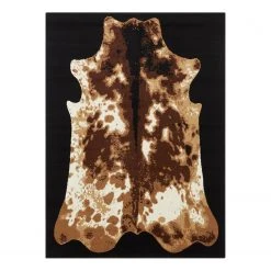 Top Square Kurzflorteppich Caillac - Polypropylen - Schwarz - 80 x 150 cm