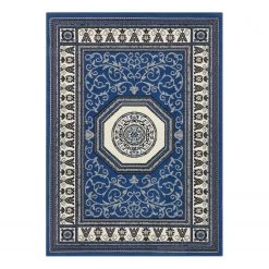 Top Square Kurzflorteppich Idron - Polypropylen - Dunkelblau - 80 x 150 cm