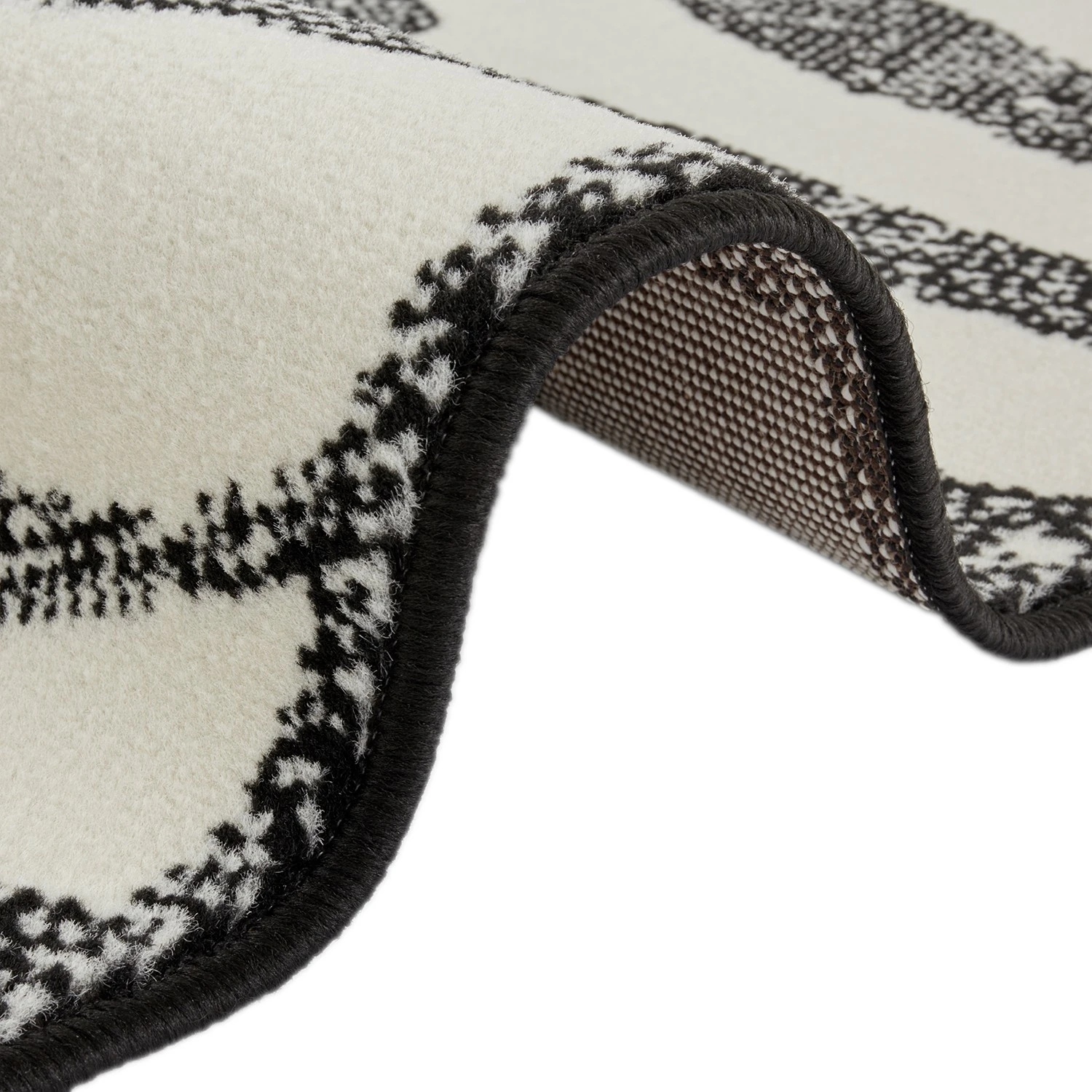 Top Square Kurzflorteppich Lezoux - Polypropylen - Schwarz - 80 x 150 cm 3 Top Square Kurzflorteppich Lezoux - Polypropylen - Schwarz - 80 x 150 cm – Bild 3