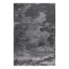 THEKO die markenteppiche Kurzflorteppich Kapstadt Cloud - Mischgewebe / Latex - Anthrazit - 120 x 180 cm