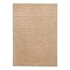 THEKO die markenteppiche Kurzflorteppich Manhattan - Schurwolle - Beige - 70 x 140 cm