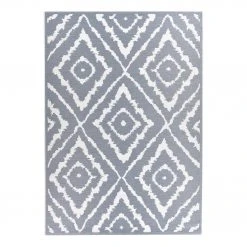 Tom Tailor Outdoorteppich Garden Pattern - Kunstfaser - Blau - 123 x 180 cm