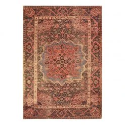 Tom Tailor Läufer Funky Orient Ghom - Flachgewebe - Rot - 75 x 290 cm