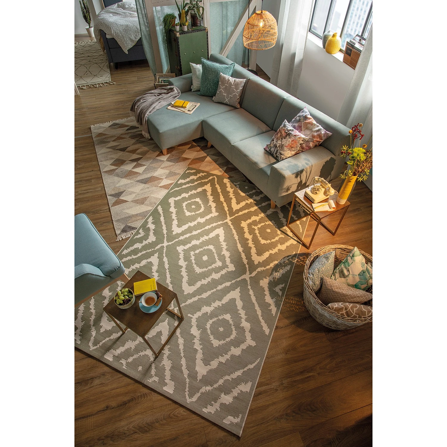 Tom Tailor Outdoorteppich Garden Pattern - Kunstfaser - Grün - 160 x 230 cm 2 Tom Tailor Outdoorteppich Garden Pattern - Kunstfaser - Grün - 160 x 230 cm – Bild 2