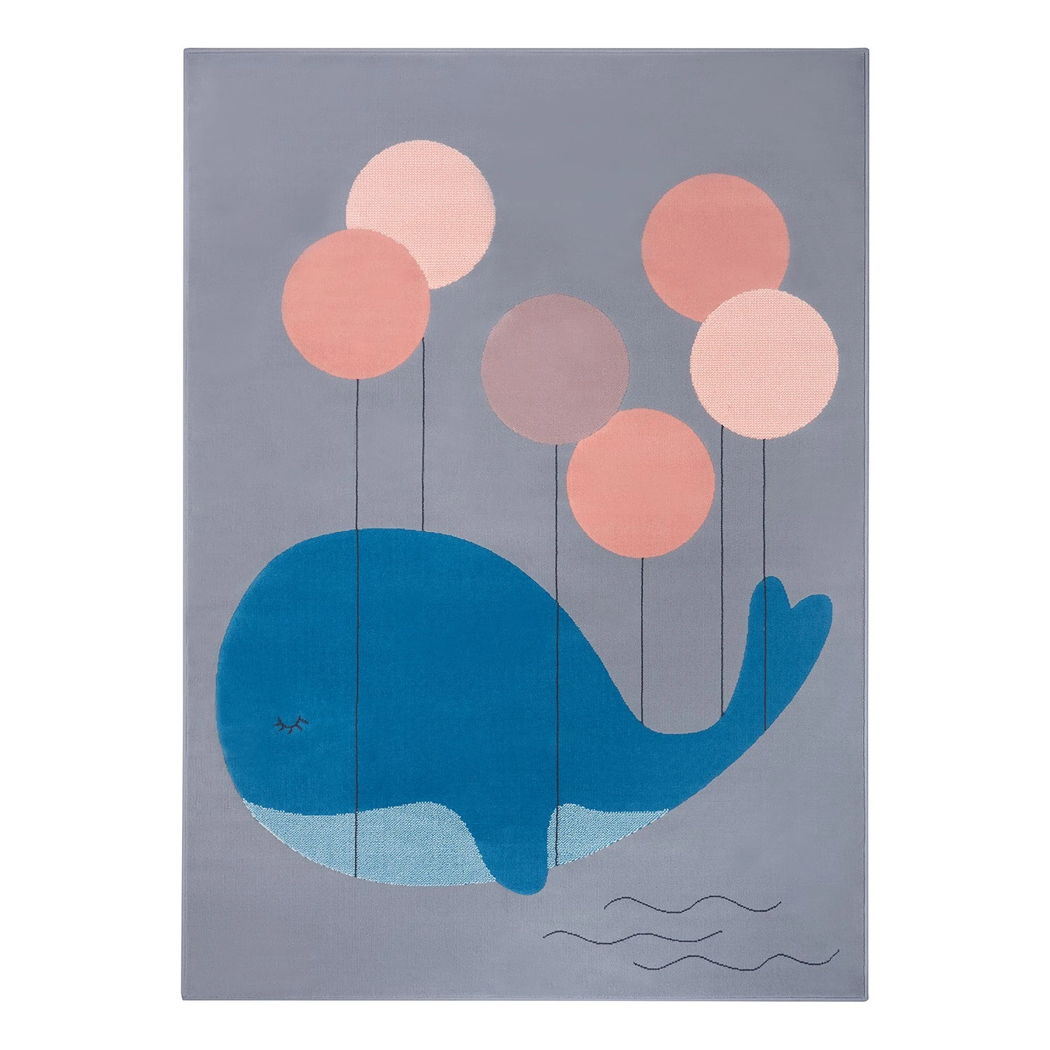 Hanse Home Kinderteppich Whale Buddy - Polypropylen - Grau - 160 x 220 cm 1 Hanse Home Kinderteppich Whale Buddy - Polypropylen - Grau - 160 x 220 cm