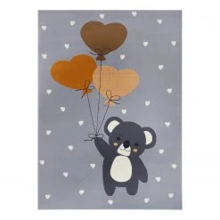 Hanse Home Kinderteppich Koala Sweetheart I - Polypropylen - Grau - 120 x 170 cm