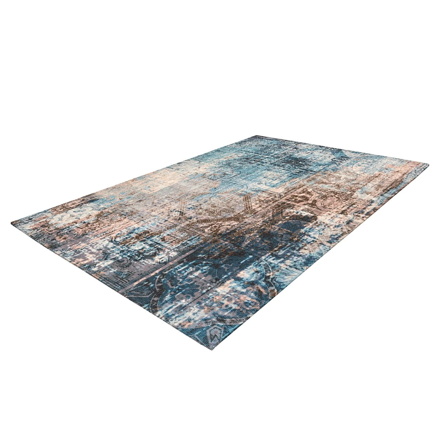 Arte Espina Kurzflorteppich Indiana 300 - Mischgewebe - Blau / Braun - 160 x 230 cm 3 Arte Espina Kurzflorteppich Indiana 300 - Mischgewebe - Blau / Braun - 160 x 230 cm – Bild 3