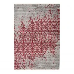 Arte Espina Kurzflorteppich Baroque 200 - Kunstfaser - Rot - 80 x 150 cm