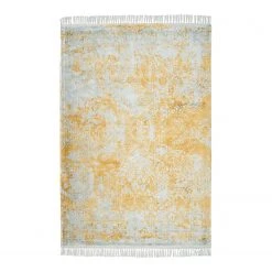 Kayoom Kurzflorteppich Dolce Vita 325 - Viskose - Grau / Gold - 200 x 290 cm