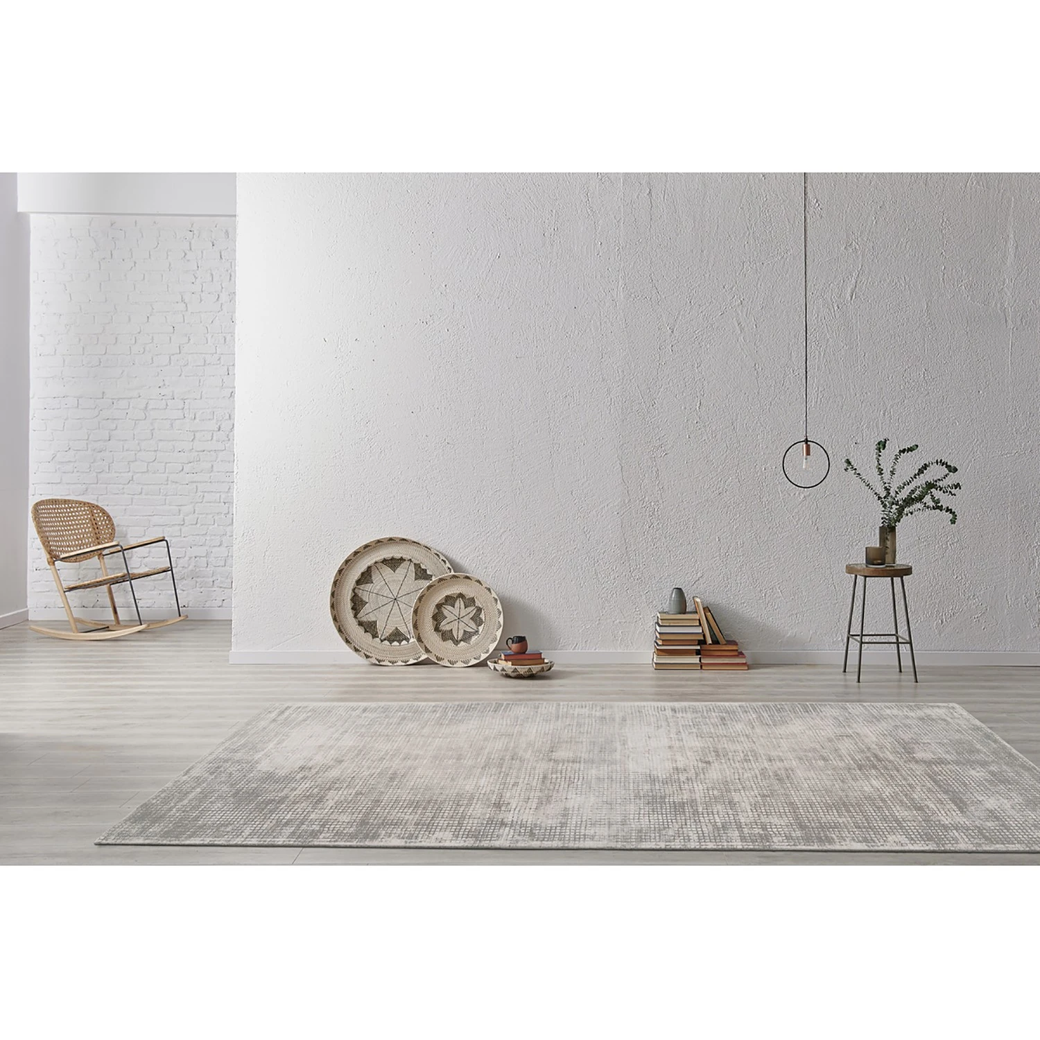 Kayoom Kurzflorteppich Bridget 125 - Viskose - Silber - 120 x 170 cm 2 Kayoom Kurzflorteppich Bridget 125 - Viskose - Silber - 120 x 170 cm – Bild 2