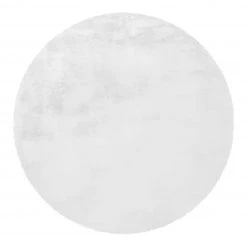 Arte Espina Hochflorteppich Rabbit 100 Rund - Kunstfaser - Weiß