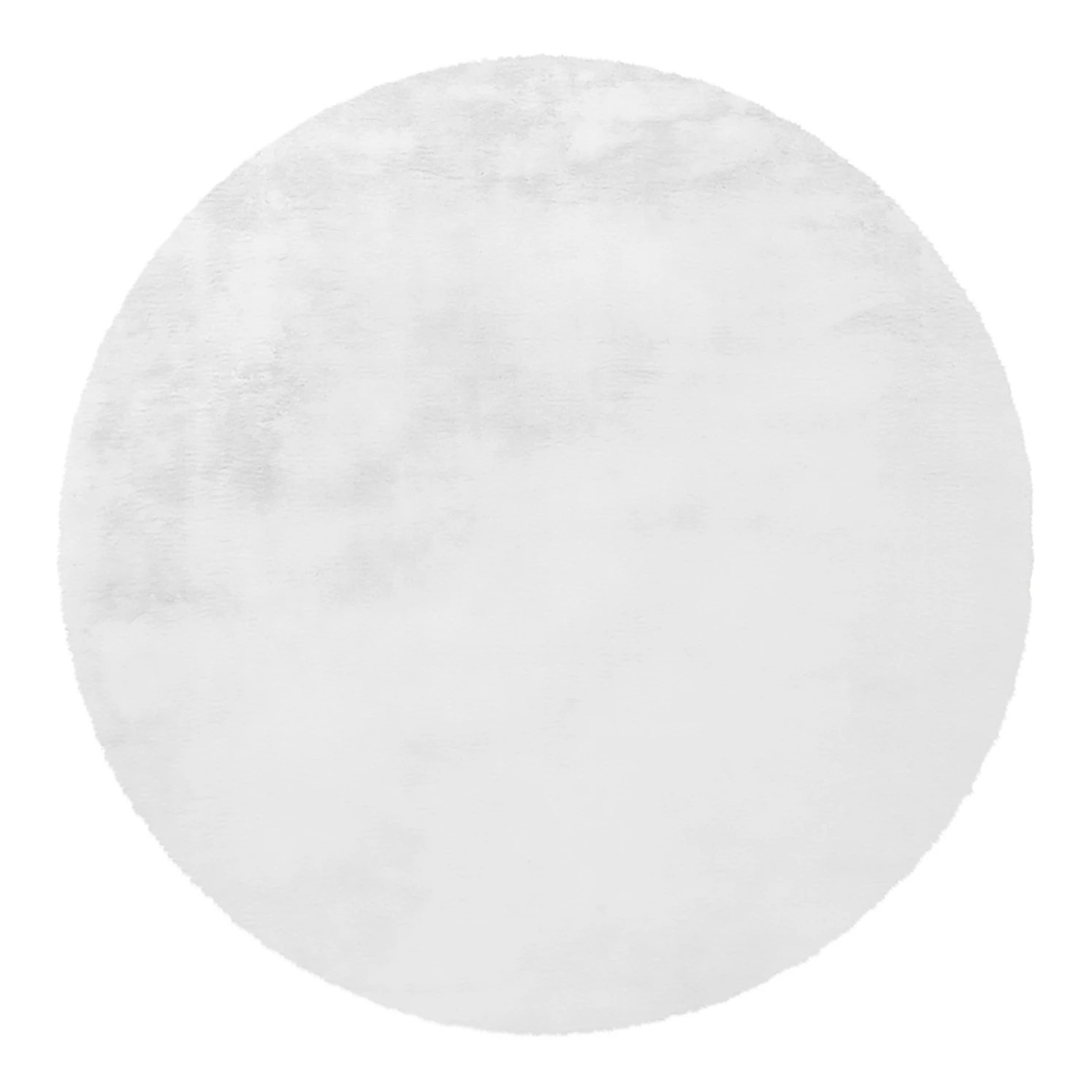 Arte Espina Hochflorteppich Rabbit 100 Rund - Kunstfaser - Weiß 1 Arte Espina Hochflorteppich Rabbit 100 Rund - Kunstfaser - Weiß