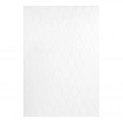 Teppiche populaire boutique 8 Kayoom Kurzflorteppich Vivica 225 - Kunstfaser - Weiß - 160 x 230 cm