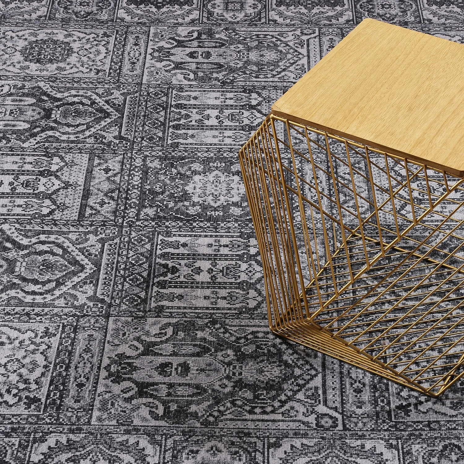 Wecon Home Kurzflorteppich Fresh Bachtiar - Mischgewebe - Dunkelgrau - 120 x 170 cm 4 Wecon Home Kurzflorteppich Fresh Bachtiar - Mischgewebe - Dunkelgrau - 120 x 170 cm – Bild 4