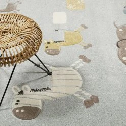 Esprit Home Kinderteppich Lucky Zoo 2.0 - Kunstfaser - Blau - 200 x 290 cm -Teppiche populaire boutique 1000256129 210409 12235500460 DETAILS P000000001000256129