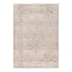 Sehrazat Kurzflorteppich Lara 800 - Kunstfaser - Grau - 80 x 150 cm