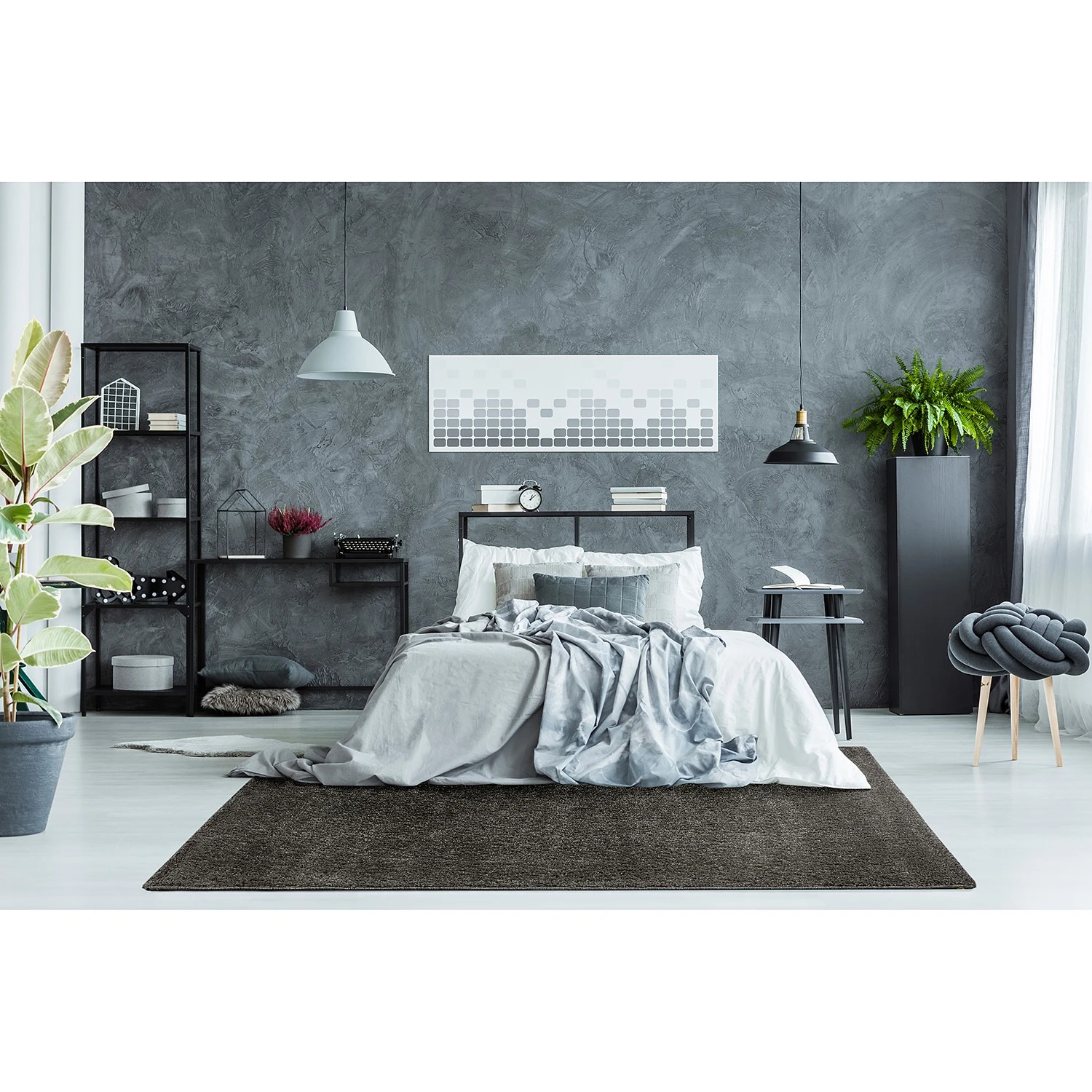 Andiamo Teppich Björn - Polypropylen - Grau - 120 x 170 cm 2 Andiamo Teppich Björn - Polypropylen - Grau - 120 x 170 cm – Bild 2