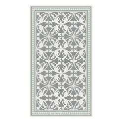 Contento Läufer Matteo Fliesen IV - Vinyl - Grün - 90 x 160 cm