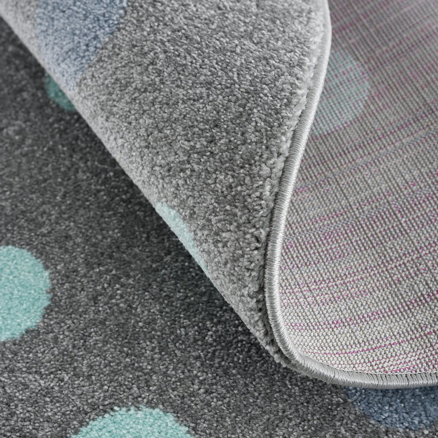 Happy Rugs Kinderteppich Bubbles II - Polypropylen - Blau - Durchmesser: 133 cm 3 Happy Rugs Kinderteppich Bubbles II - Polypropylen - Blau - Durchmesser: 133 cm – Bild 3