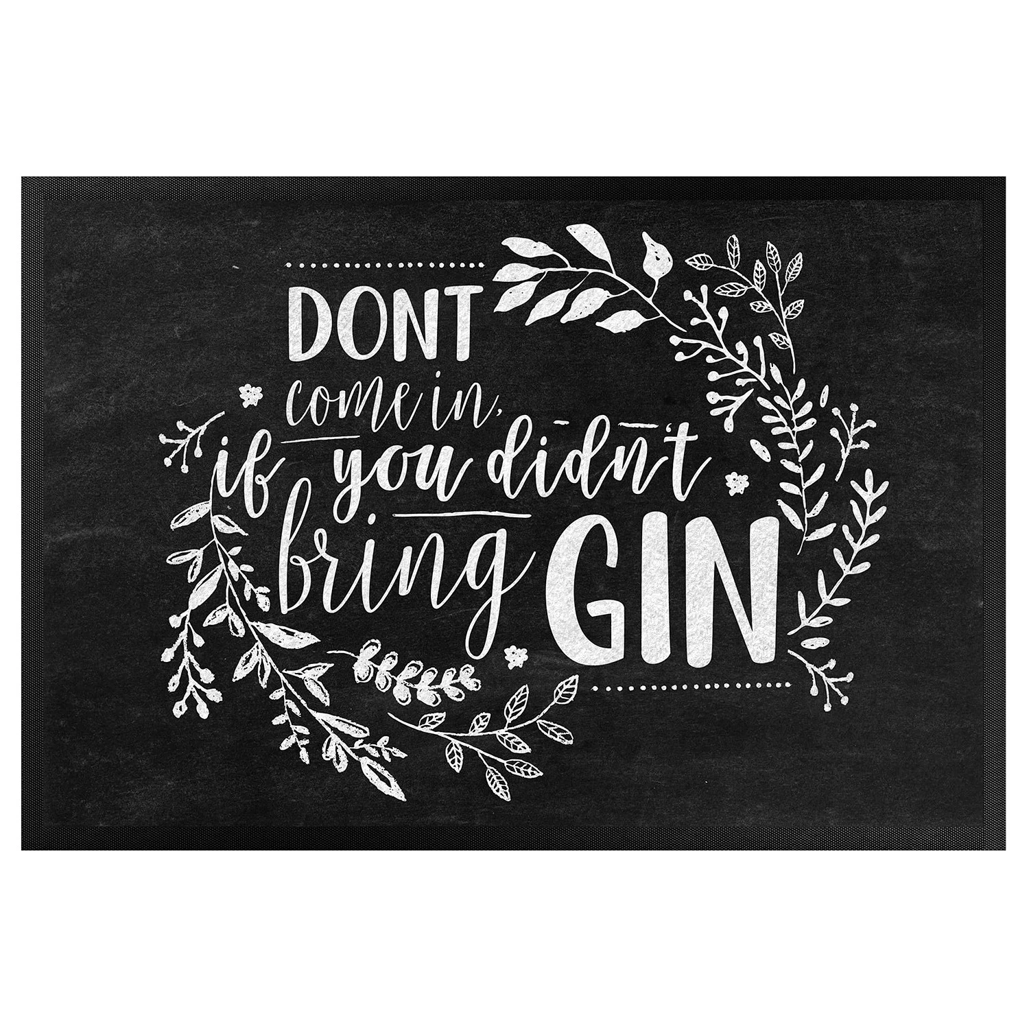 Bilderwelten Fußmatte - Dont come in - Mischgewebe - Schwarz - 85 x 60 cm 1 Bilderwelten Fußmatte - Dont come in - Mischgewebe - Schwarz - 85 x 60 cm