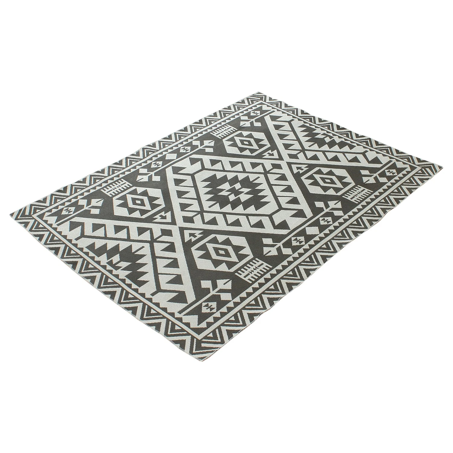 Top Square In-/Outdoorteppich Coolant - Kunstfaser - Elfenbein / Grau - 160 x 230 cm 2 Top Square In-/Outdoorteppich Coolant - Kunstfaser - Elfenbein / Grau - 160 x 230 cm – Bild 2