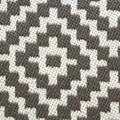 Top Square In-/Outdoorteppich Dunlop - Kunstfaser - Elfenbein / Grau - 160 x 230 cm -Teppiche populaire boutique 1000267790 220314 050 DETAILS P000000001000267790