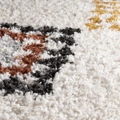 Top Square Hochflorteppich Montana I - Kunstfaser - Weiß / Mehrfarbig - 160 x 230 cm -Teppiche populaire boutique 1000272912 210707 10182700396 DETAILS P000000001000272912