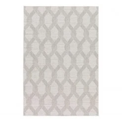 Top Square In-/Outdoorteppich Rabel IV - Kunstfaser - Hellgrau